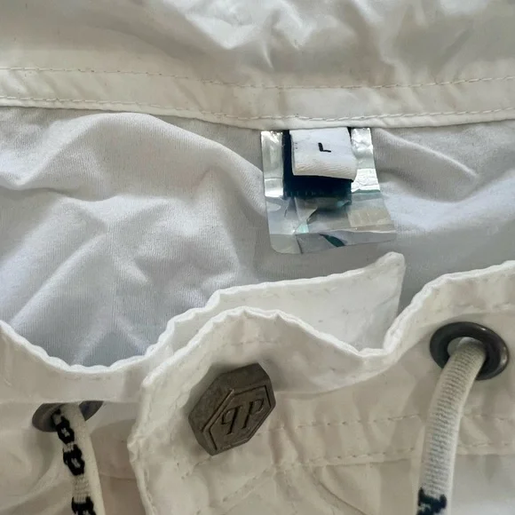 Philipp Plein White Athletic Swim Shorts